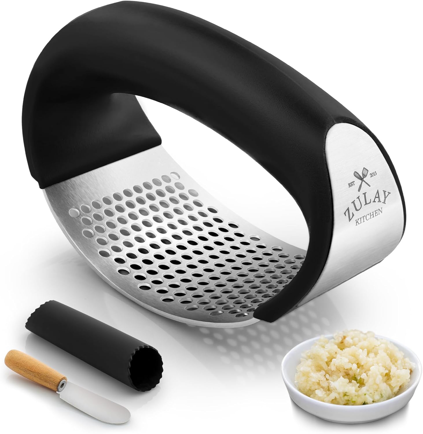 STAINLESS STEEL GARLIC PRESSER