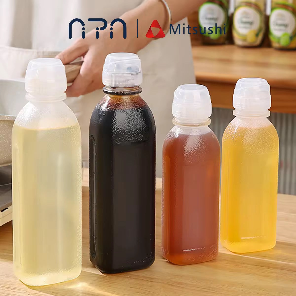 Nipiin™ 5pcs. Leak-Proof Plastic Oil Dispenser Bottle (300ml)