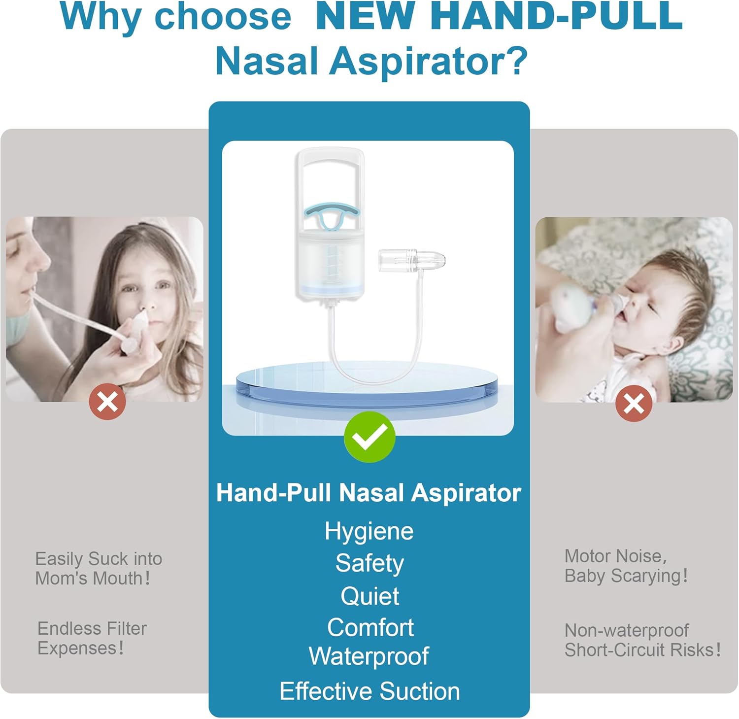 Hand-Pull Nasal Aspirator